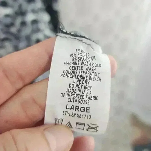 Tiana B. V Neck Leopard Kimono Shift Dress L - Picture 8 of 9